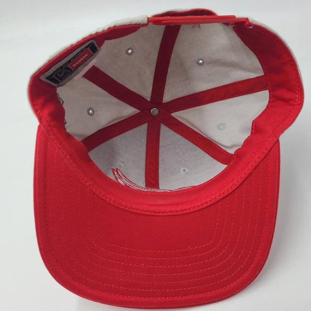 Youth Detroit Red Wings Hat Snapback Reebok Gray‎ Red NHL Flat Brim Casual Wear